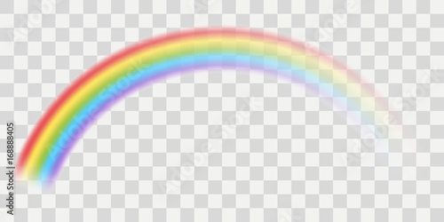 Fotografia Vector rainbow with transparent effect