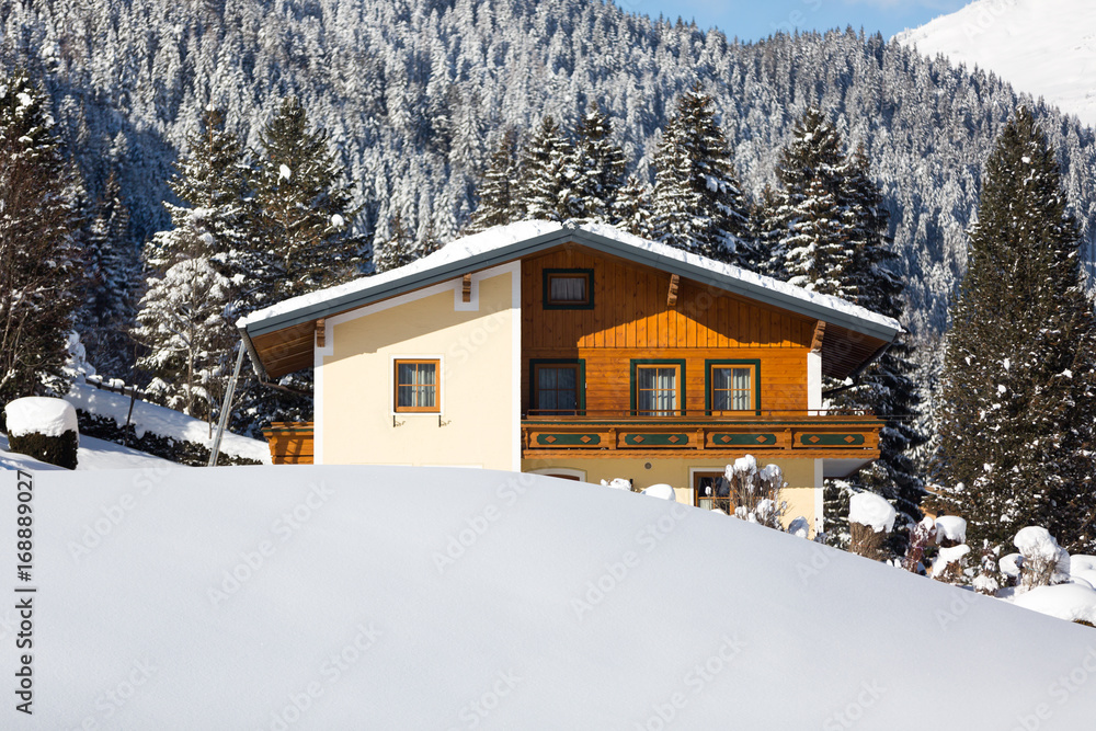 Alpine cottage in the Austrian alps