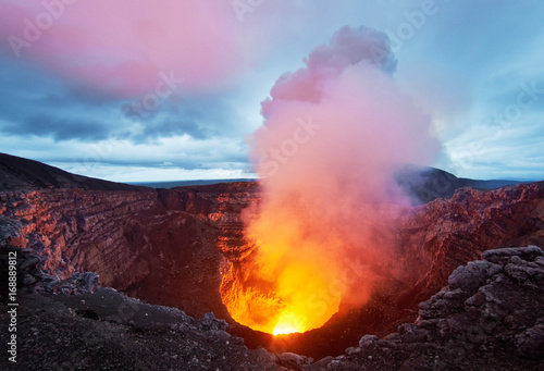 Entrance to hell: The active Masaya volcano, Nicaragua photo