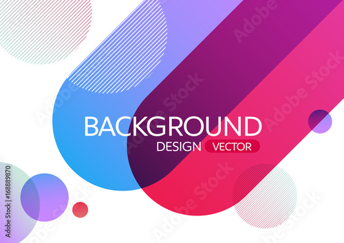 Abstract geometric round circle shapes gradient color background for design,vector background