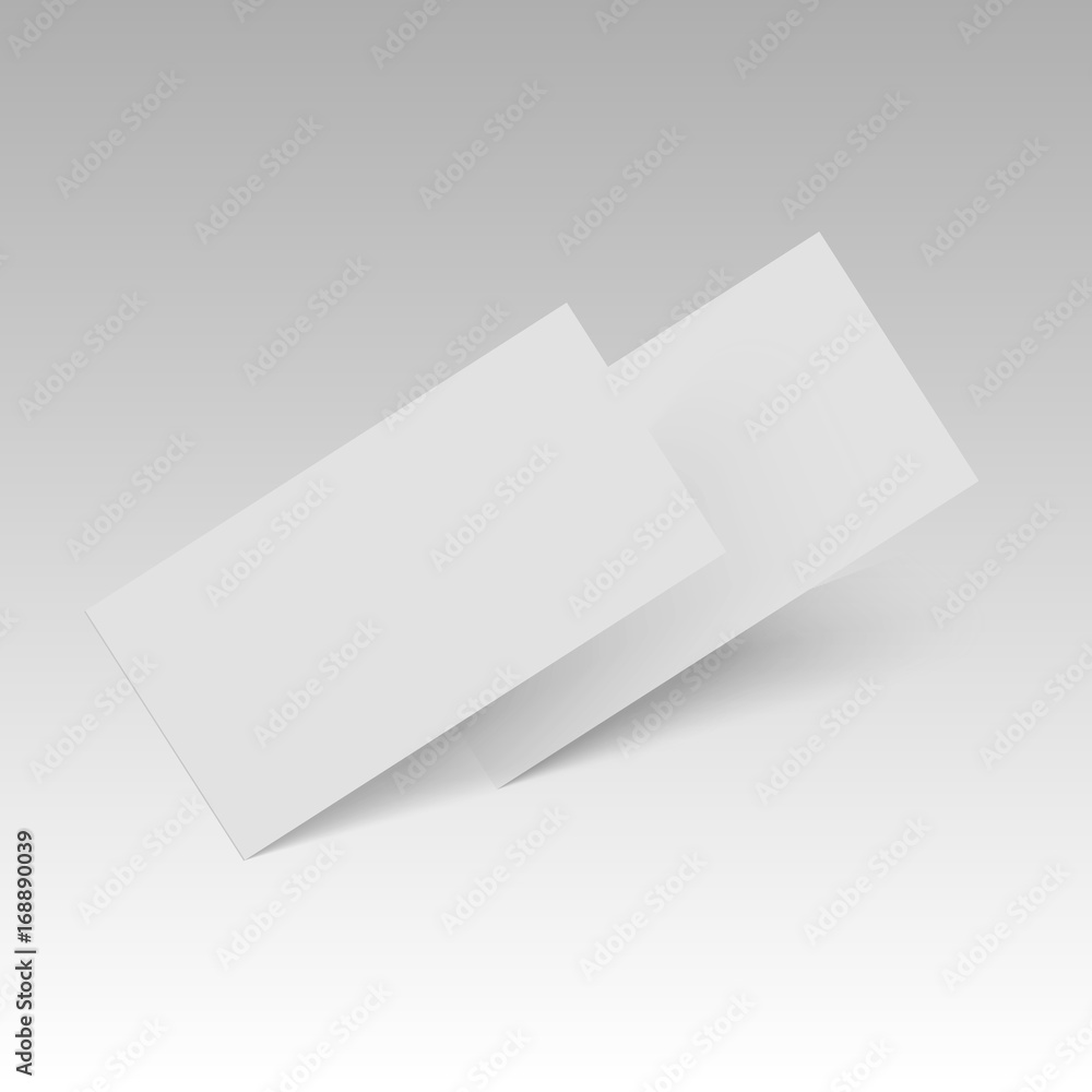 Falling realistic business cards template. Flyer mockup. Vector illustration. Falling realistic business cards template. Flyer mockup. Vector illustration.