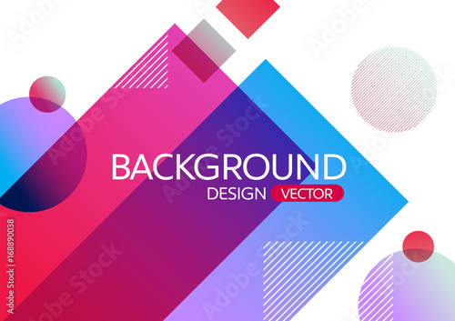Abstract geometric round circle shapes gradient color background for design,vector background