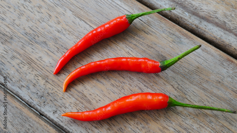 Fresh red chili pepper.