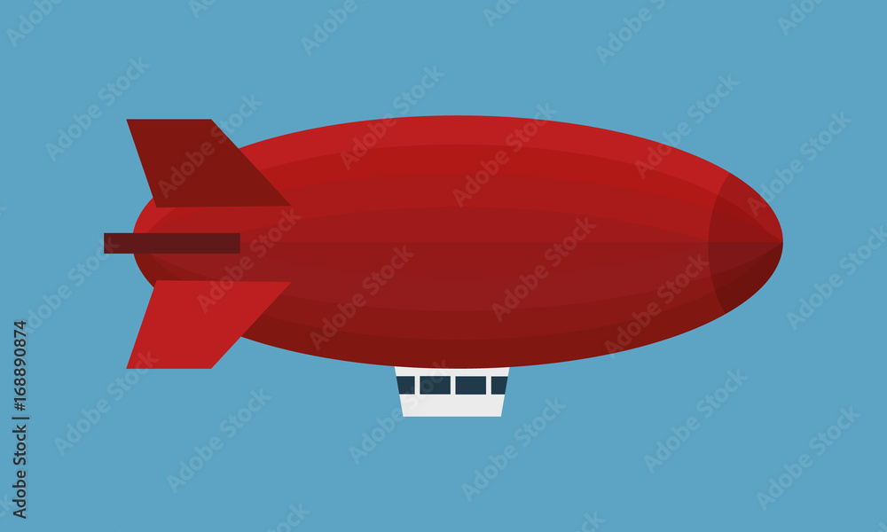Fototapeta premium Red Airship