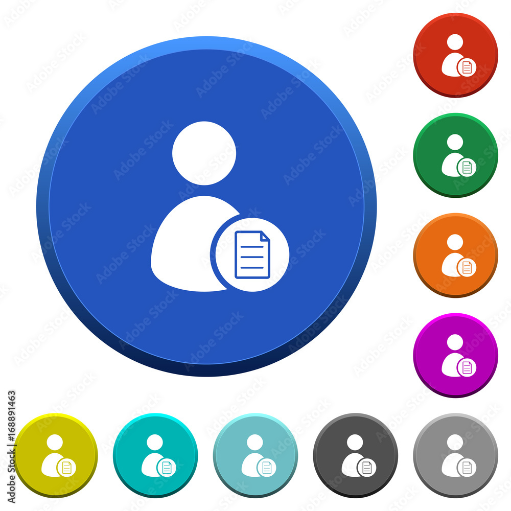 User account properties beveled buttons User account properties beveled buttons