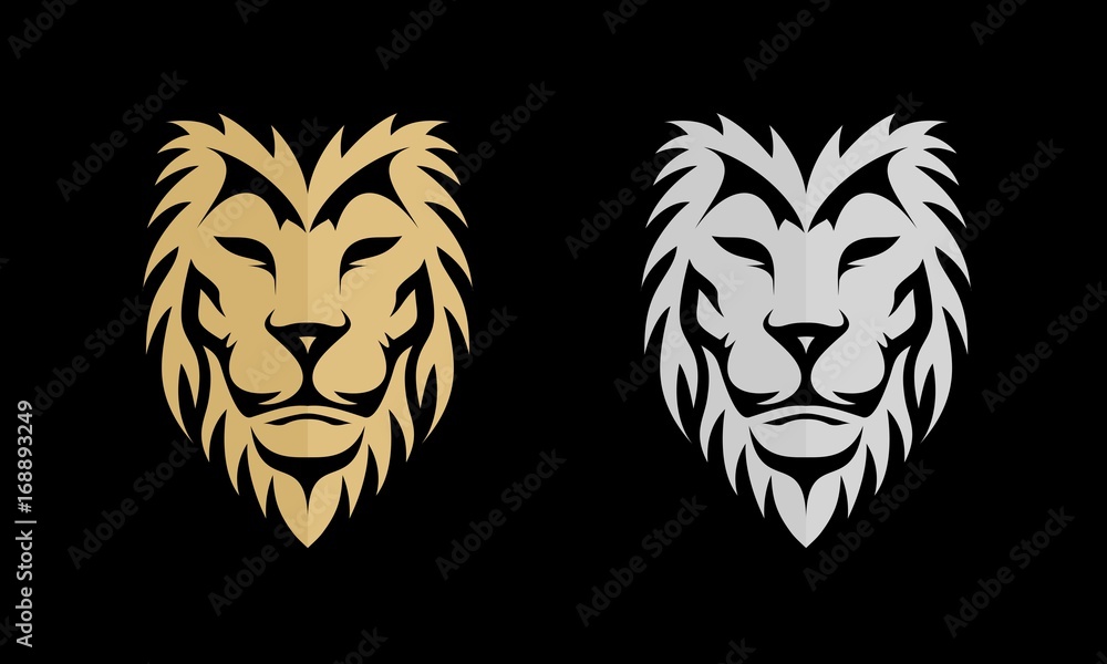 Gold and Silver Lion Vector Gold and Silver Lion Vector