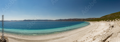 View from Lake Salda, a crater lake in southwestern Turkey