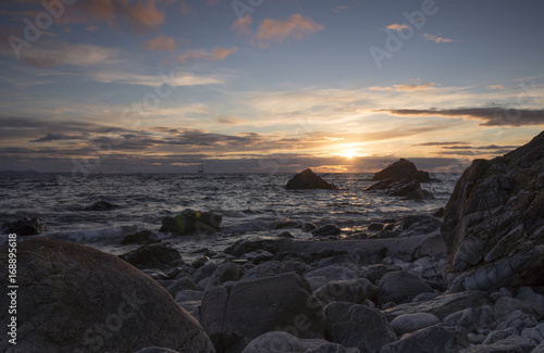 Schottland, Küste, Sonnenuntergang