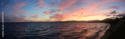 Panoramic view on lake