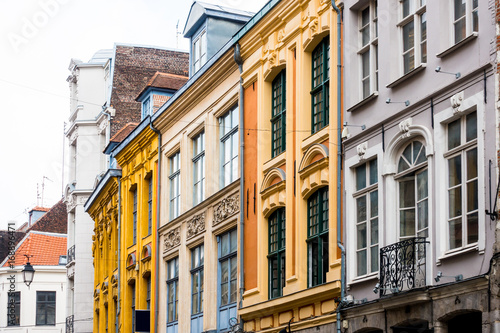 antique building view in Old Town Lille, France