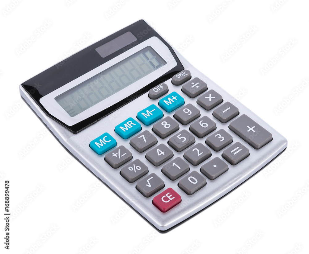 Calculator isolated on white background Calculator isolated on white background