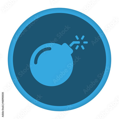 App Icon blau Bombe