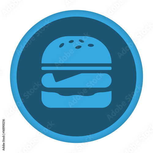 App Icon blau Hamburger
