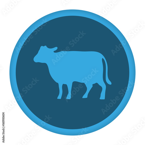 App Icon blau Kuh