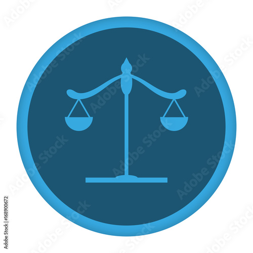 App Icon blau Waage