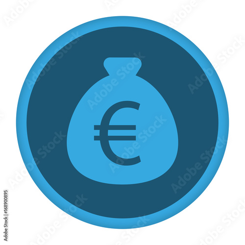 App Icon blau Geldsack Euro