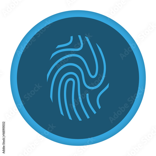 App Icon blau Fingerabdruck