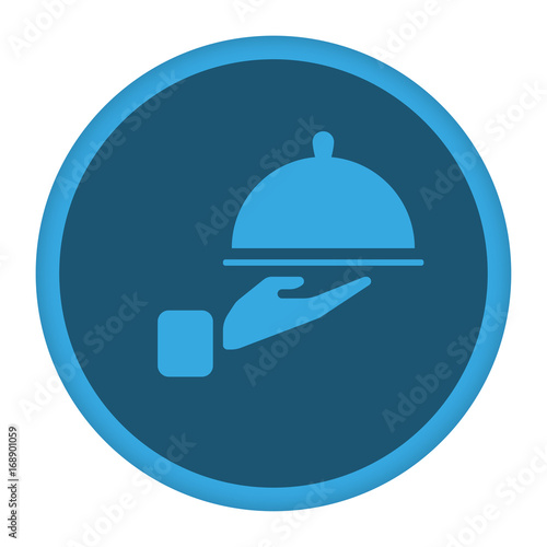 App Icon blau Lieferservice