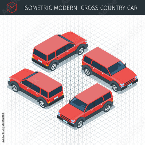 red cross country car