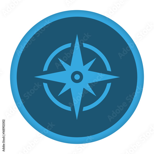 App Icon blau Kompass