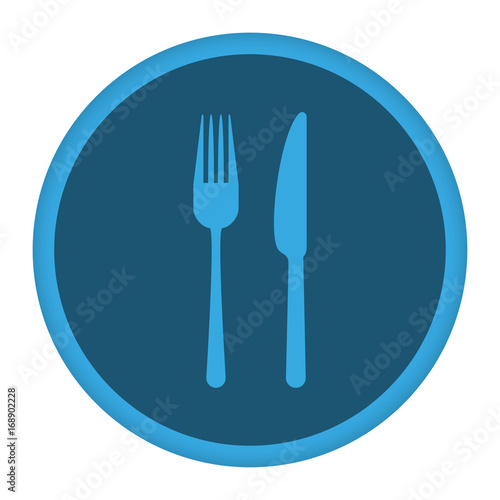 App Icon blau Restaurant