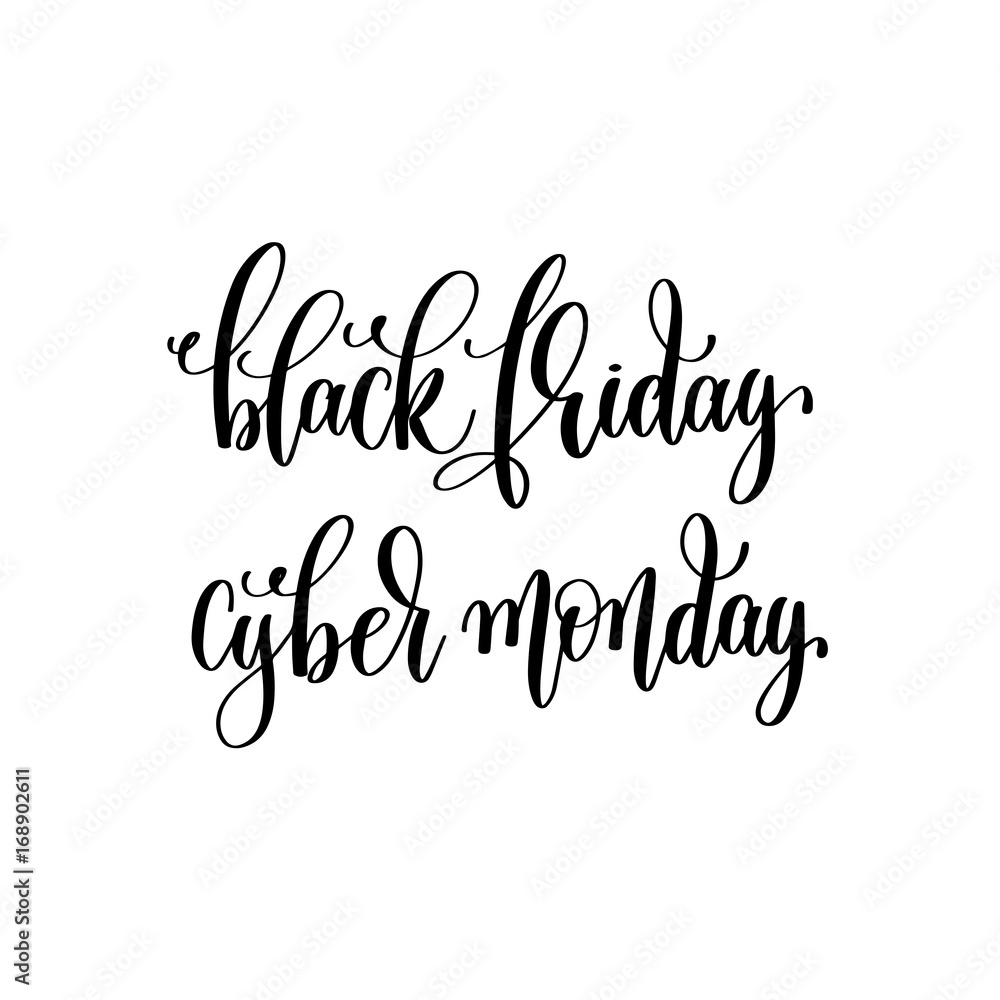 black and white hand lettering inscription to black friday and c black and white hand lettering inscription to black friday and c