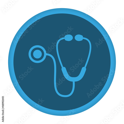 App Icon blau Stetoskop