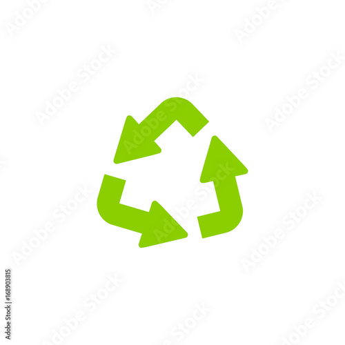 Recycling ecology thin line vector icon. Protection of the environment and nature linear sign. Ecological symbol for infographic, website or app.