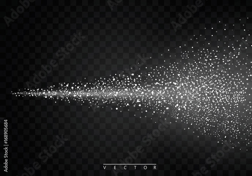 Water spray mist of atomizer. On a transparent background. Vector cosmetic effect illustration
