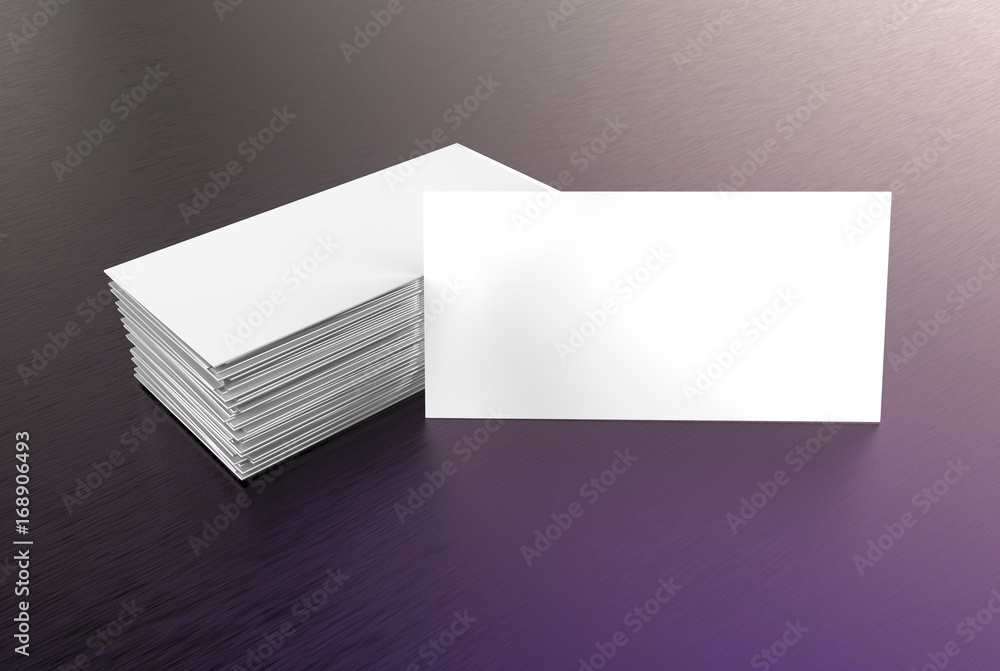 Visiting card blank mockup, template, on a dark background. Visiting card blank mockup, template, on a dark background.
