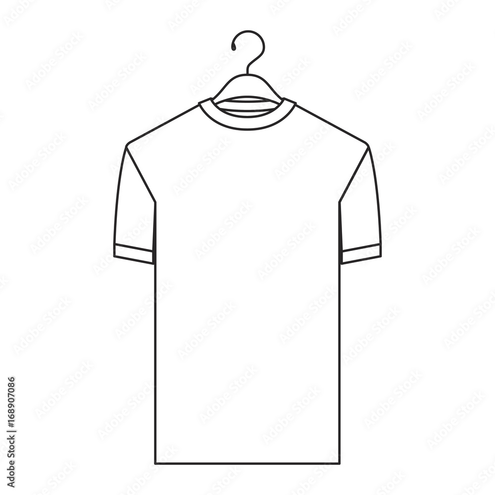 Blank t-shirt men body silhouette Royalty Free Vector Image