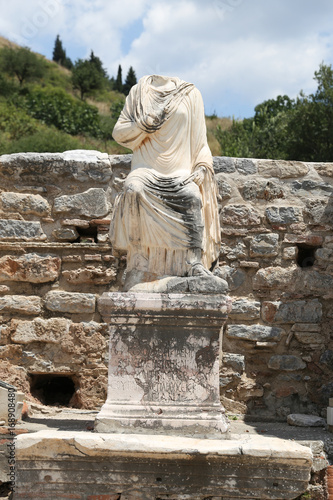 Statue in Ephesus Ancient City photo