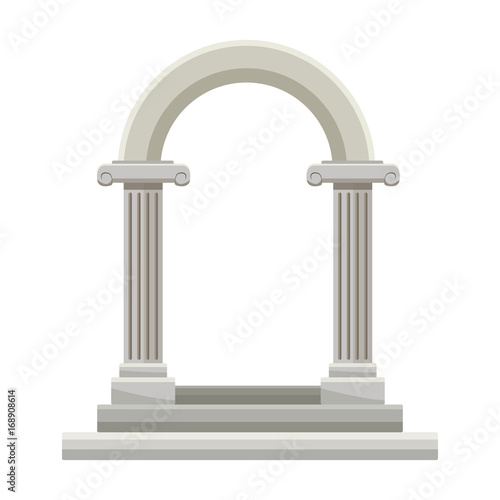 beautiful romantic arc door element for your wedding vector illustration