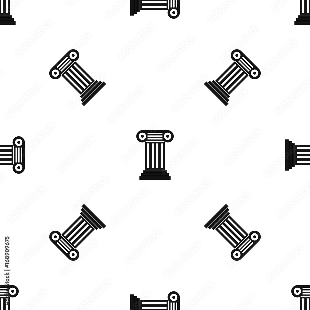 Roman column pattern seamless black Roman column pattern seamless black