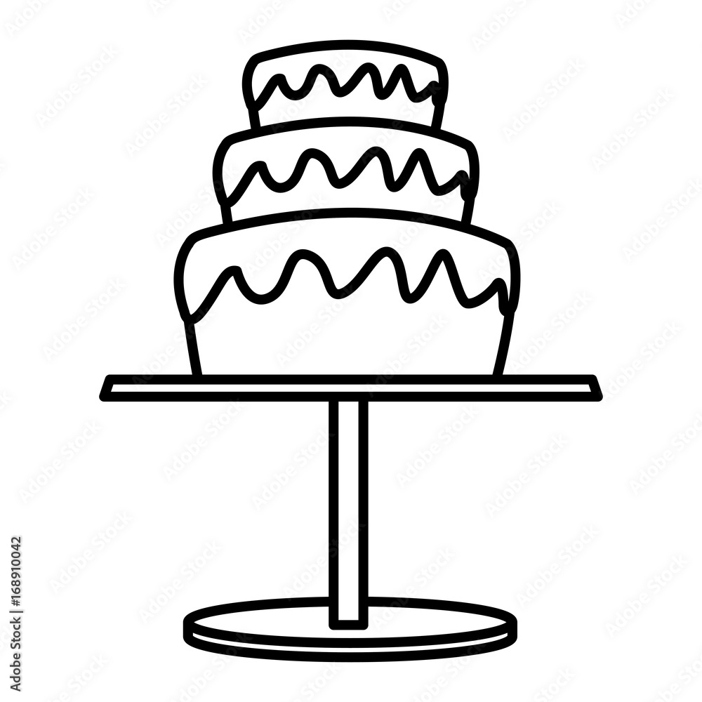 wedding cake and pedestal sweet food vector illustration wedding cake and pedestal sweet food vector illustration