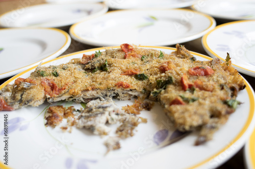 anchovy cake au gratin photo