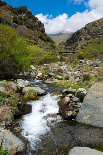mountain creek in sierra nevada, andalusia, spain