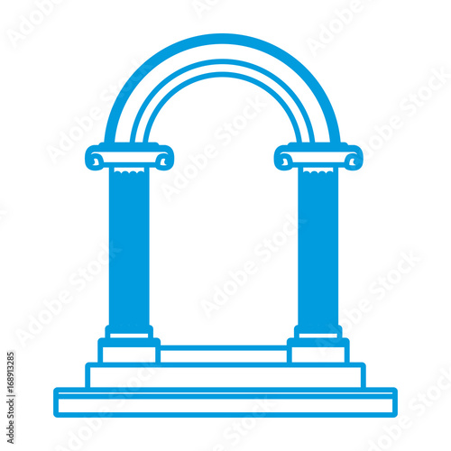 beautiful romantic arc door element for your wedding vector illustration