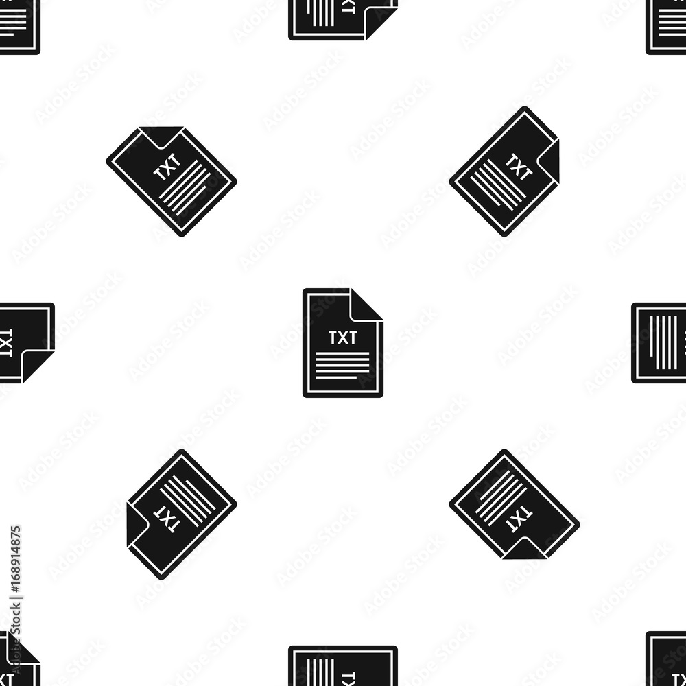 Fototapeta premium File TXT pattern seamless black