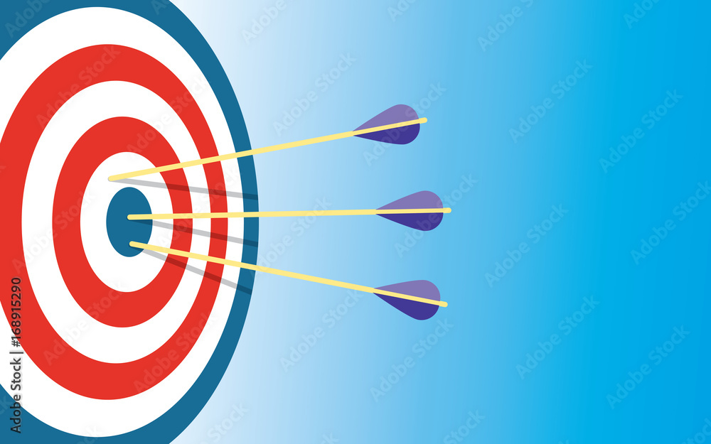 Archery Target With 3 Arrows Archery Target With 3 Arrows