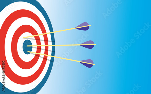 Archery Target With 3 Arrows