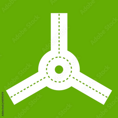 Roundabout icon green