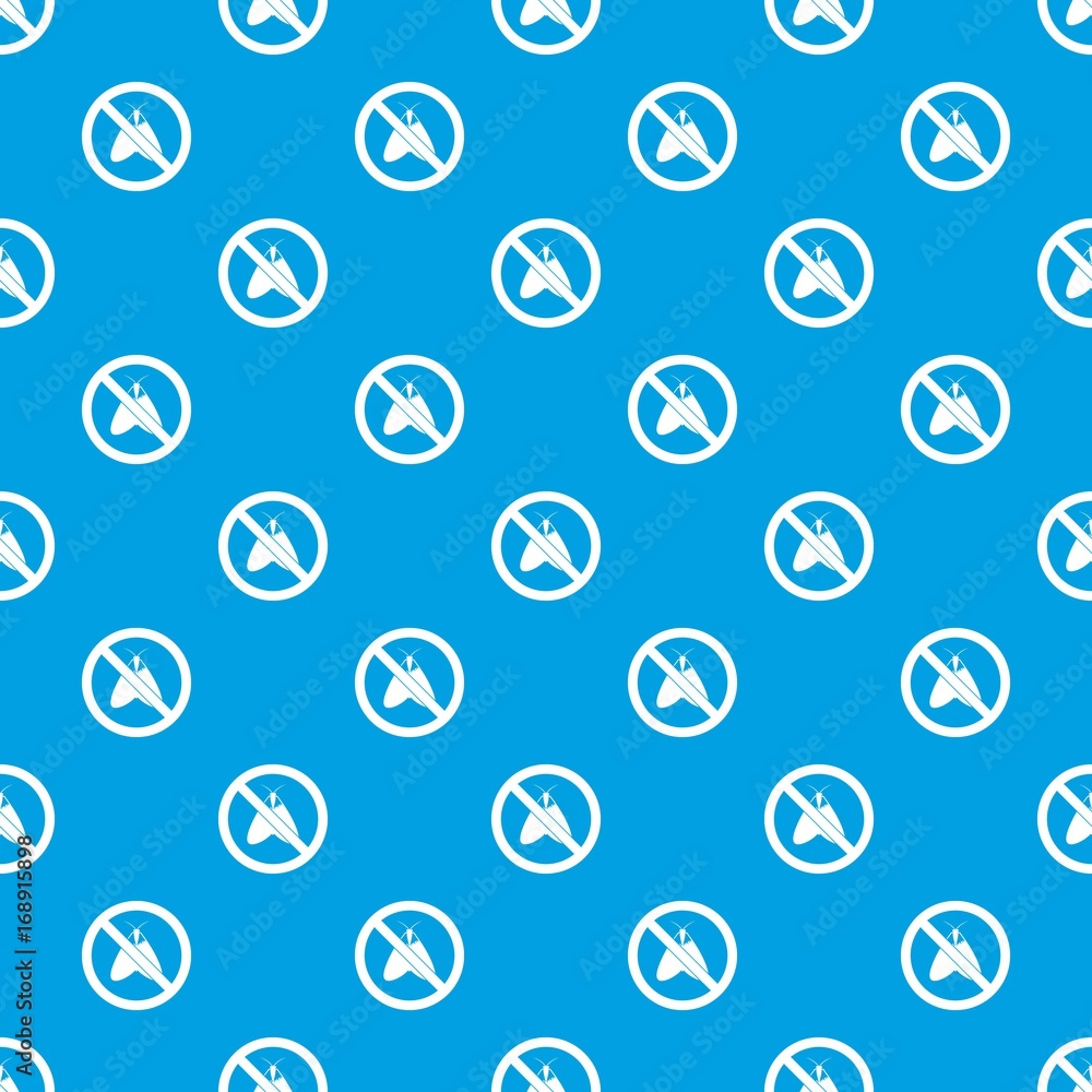 No moth sign pattern seamless blue No moth sign pattern seamless blue