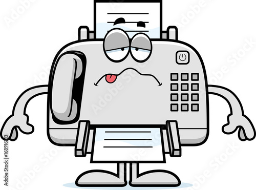 Sick Cartoon Fax Machine