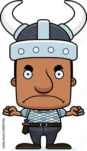 Cartoon Angry Viking Man