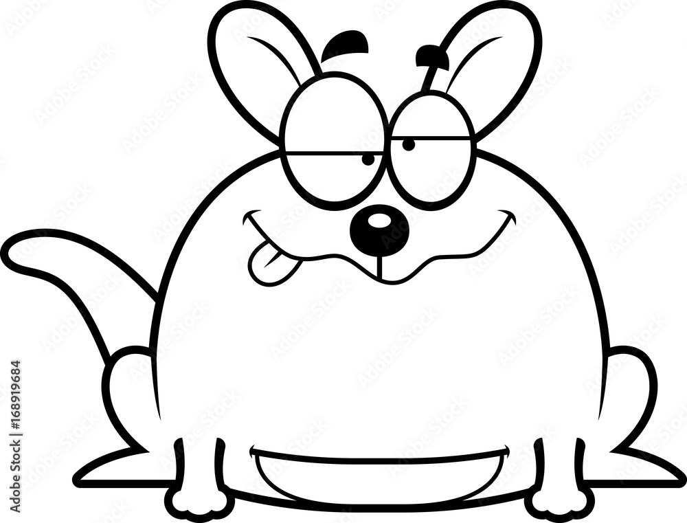 Obraz premium Drunk Little Kangaroo