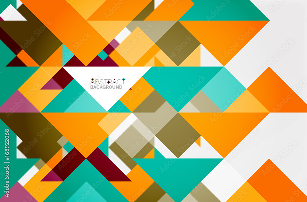 Naklejka Triangle pattern design background
