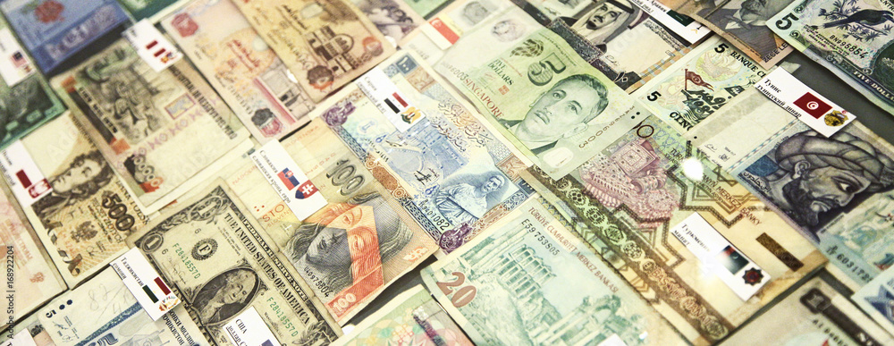 Verschiedene Banknoten aus aller Welt Verschiedene Banknoten aus aller Welt