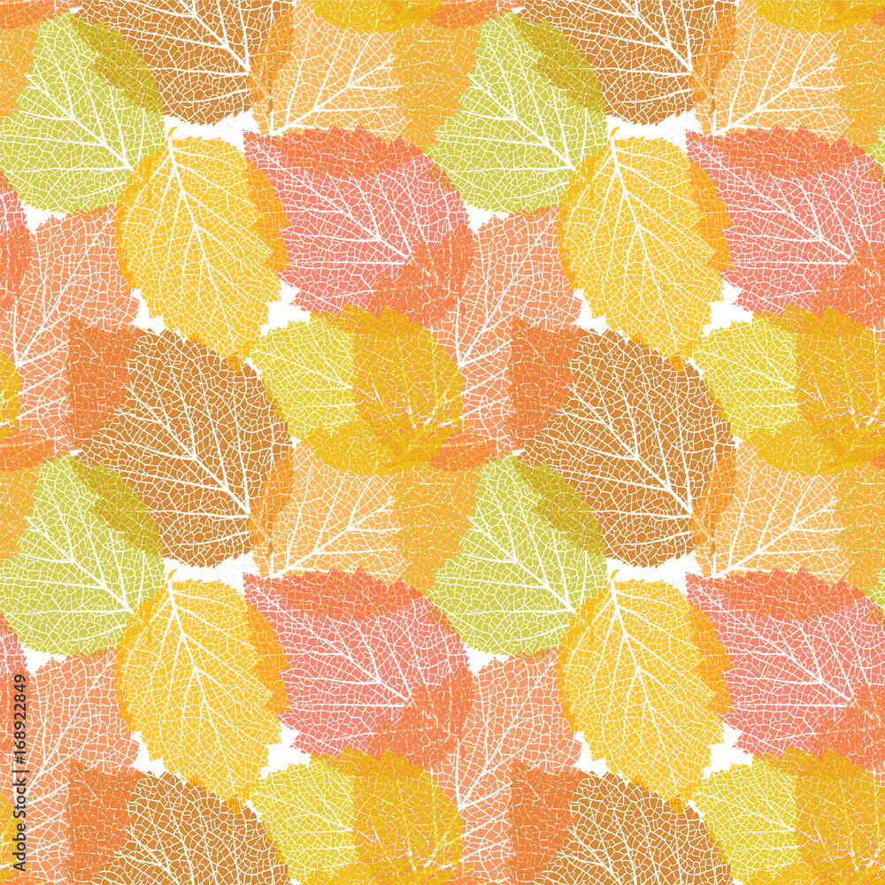 Autumn background with leaves 