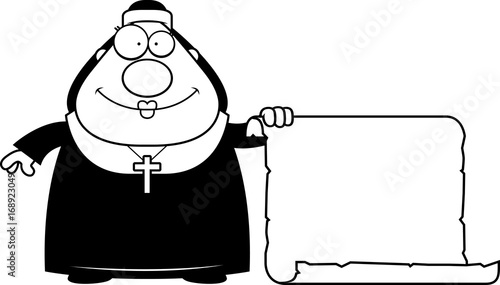 Cartoon Nun Sign